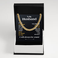 Thumbnail for Cuban Necklace Gifts For Husband With Personalized Message Card Necklace