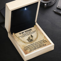 Thumbnail for Cuban Necklace Gifts For Husband With Personalized Message Card Necklace