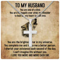 Thumbnail for Cuban Necklace Gifts For Husband With Personalized Message Card Necklace