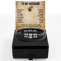 Thumbnail for Bracelet Necklace Gifts For Husband With Personalized Message Card Necklace