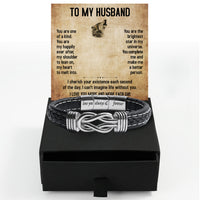 Thumbnail for Bracelet Necklace Gifts For Husband With Personalized Message Card Necklace