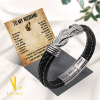 Thumbnail for Bracelet Necklace Gifts For Husband With Personalized Message Card Necklace