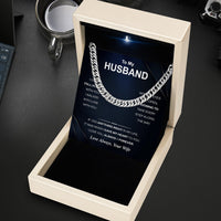 Thumbnail for Cuban Necklace Gifts For Husband With Personalized Message Card Necklace