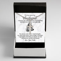 Thumbnail for Cuban Necklace Gifts For Husband With Personalized Message Card Necklace