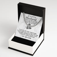 Thumbnail for Cuban Necklace Gifts For Husband With Personalized Message Card Necklace