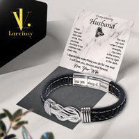 Thumbnail for Bracelet Necklace Gifts For Husband With Personalized Message Card Necklace