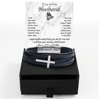 Thumbnail for Bracelet Necklace Gifts For Husband With Personalized Message Card Necklace