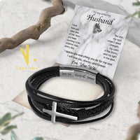 Thumbnail for Bracelet Necklace Gifts For Husband With Personalized Message Card Necklace