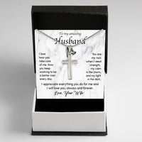 Thumbnail for Cuban Necklace Gifts For Husband With Personalized Message Card Necklace