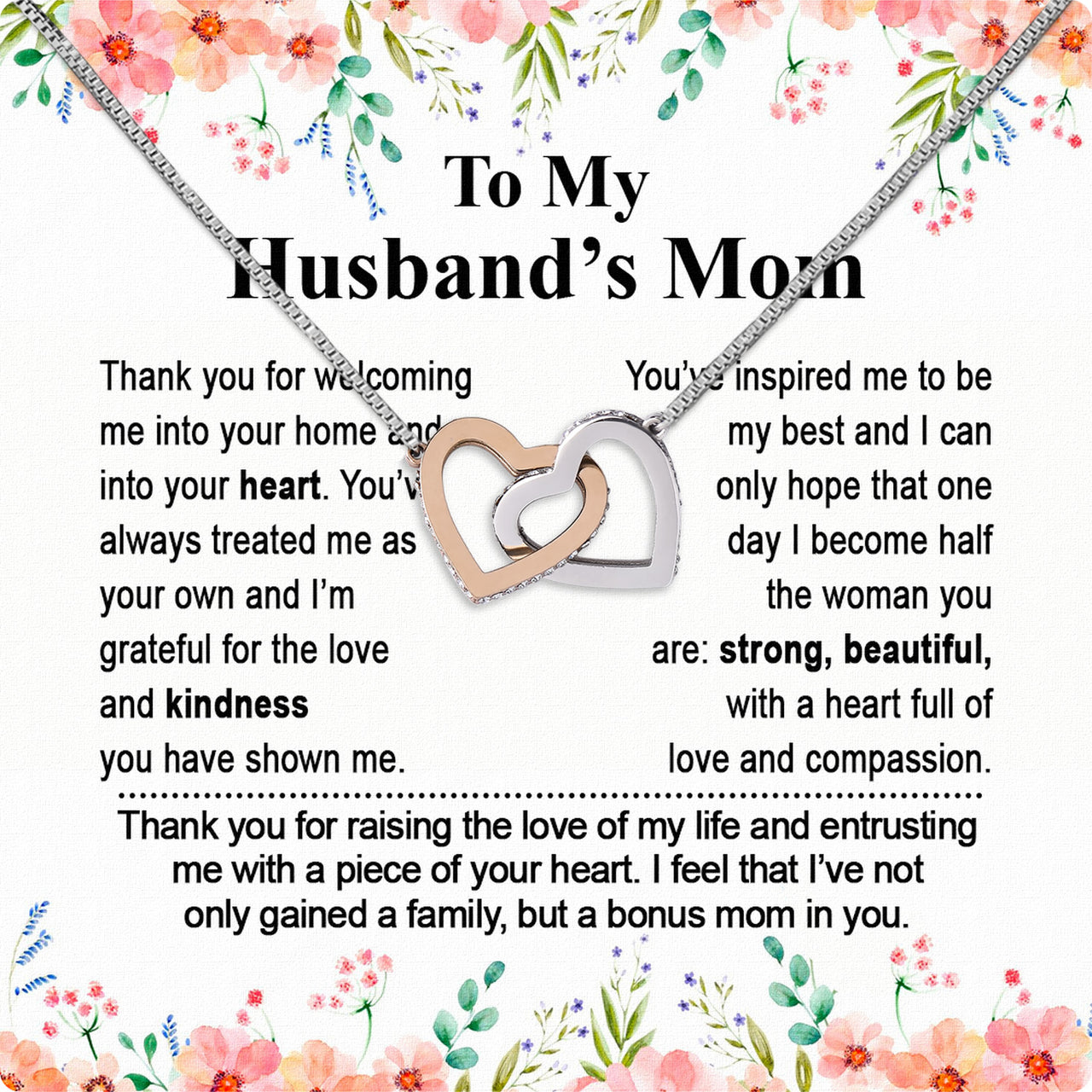 Necklace Gift For Husband's Mom