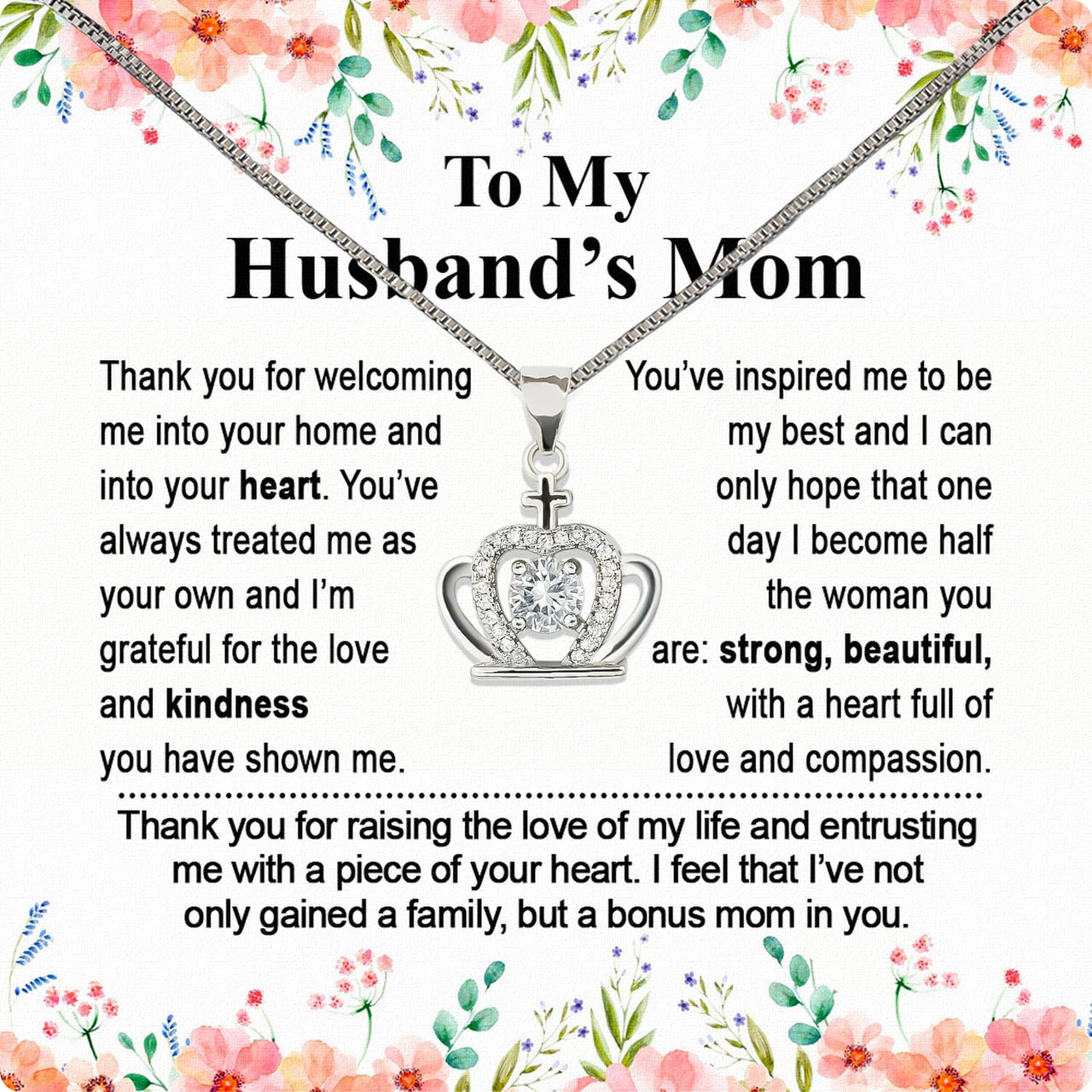 Necklace Gift For Husband's Mom