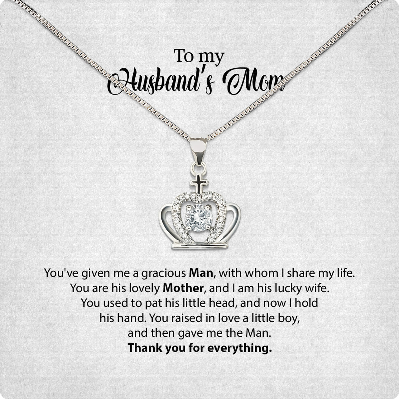 Necklace Gift For Husband's Mom