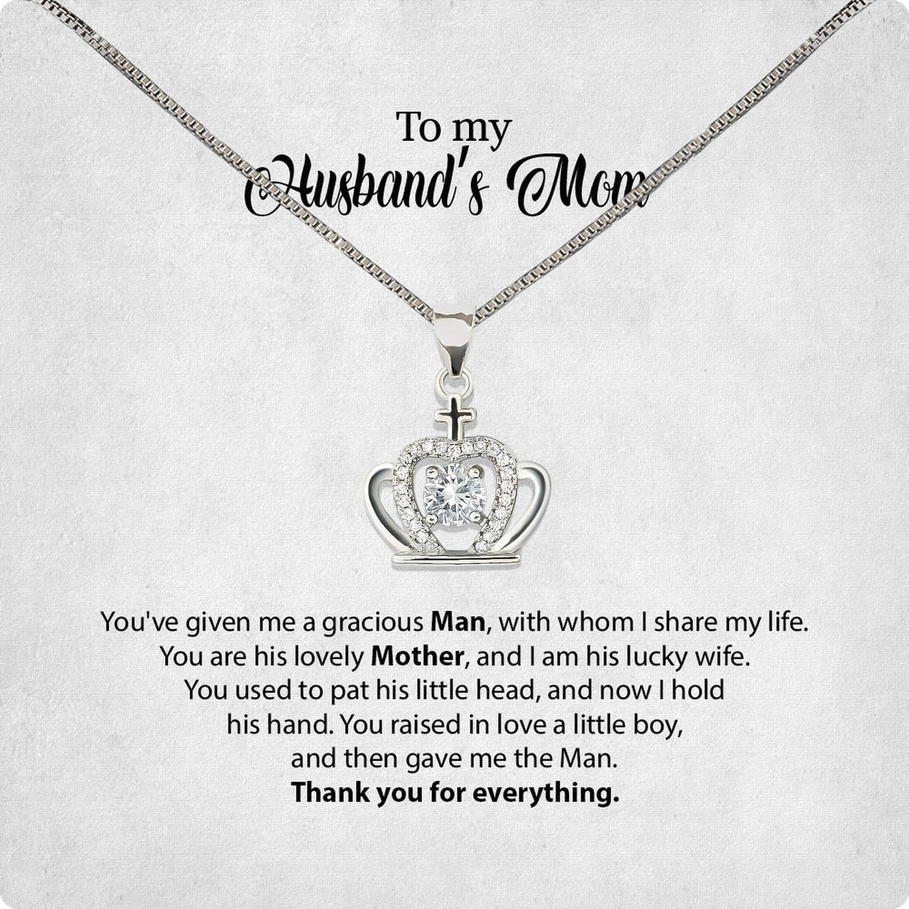 Necklace Gift For Husband's Mom