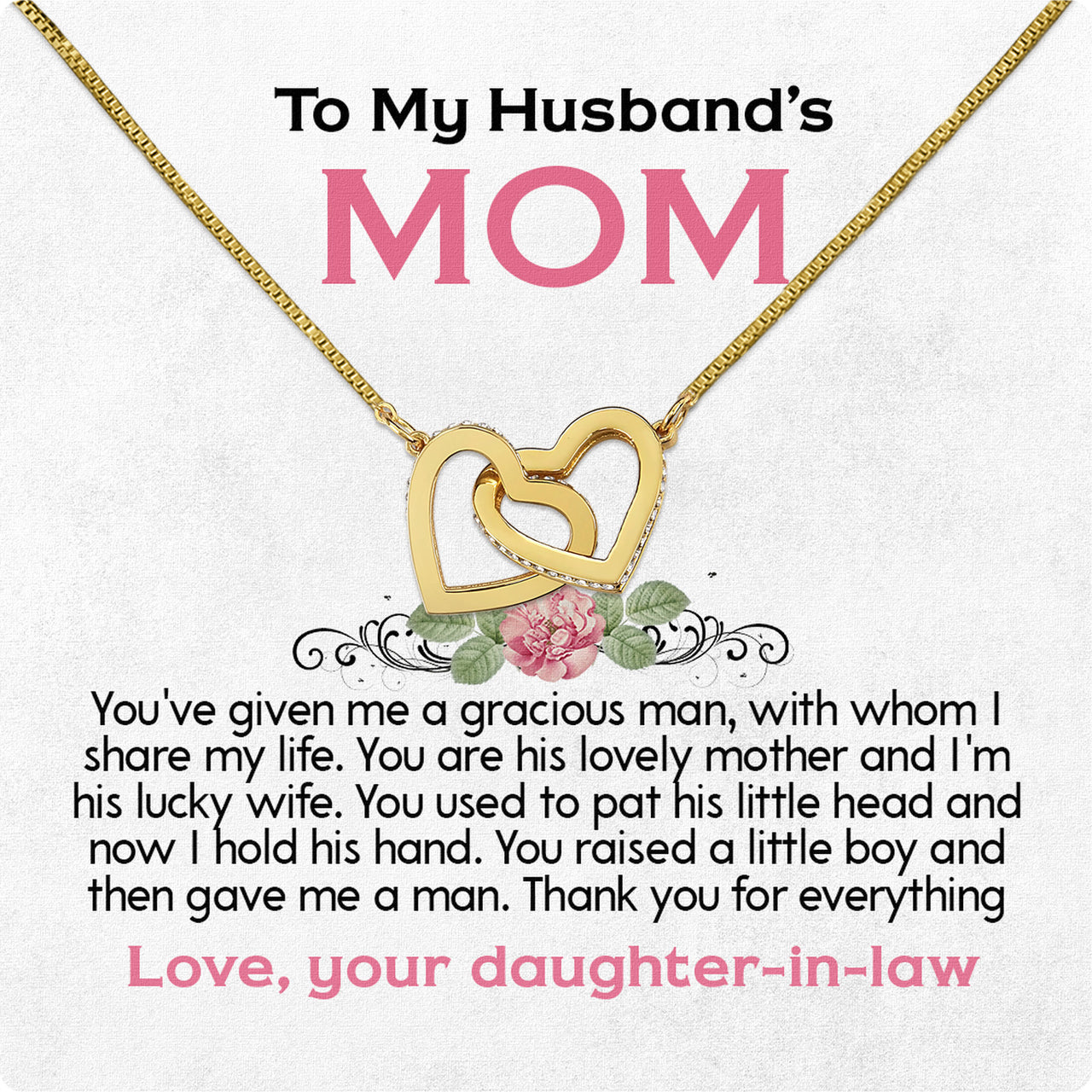 Necklace Gift For Husband's Mom