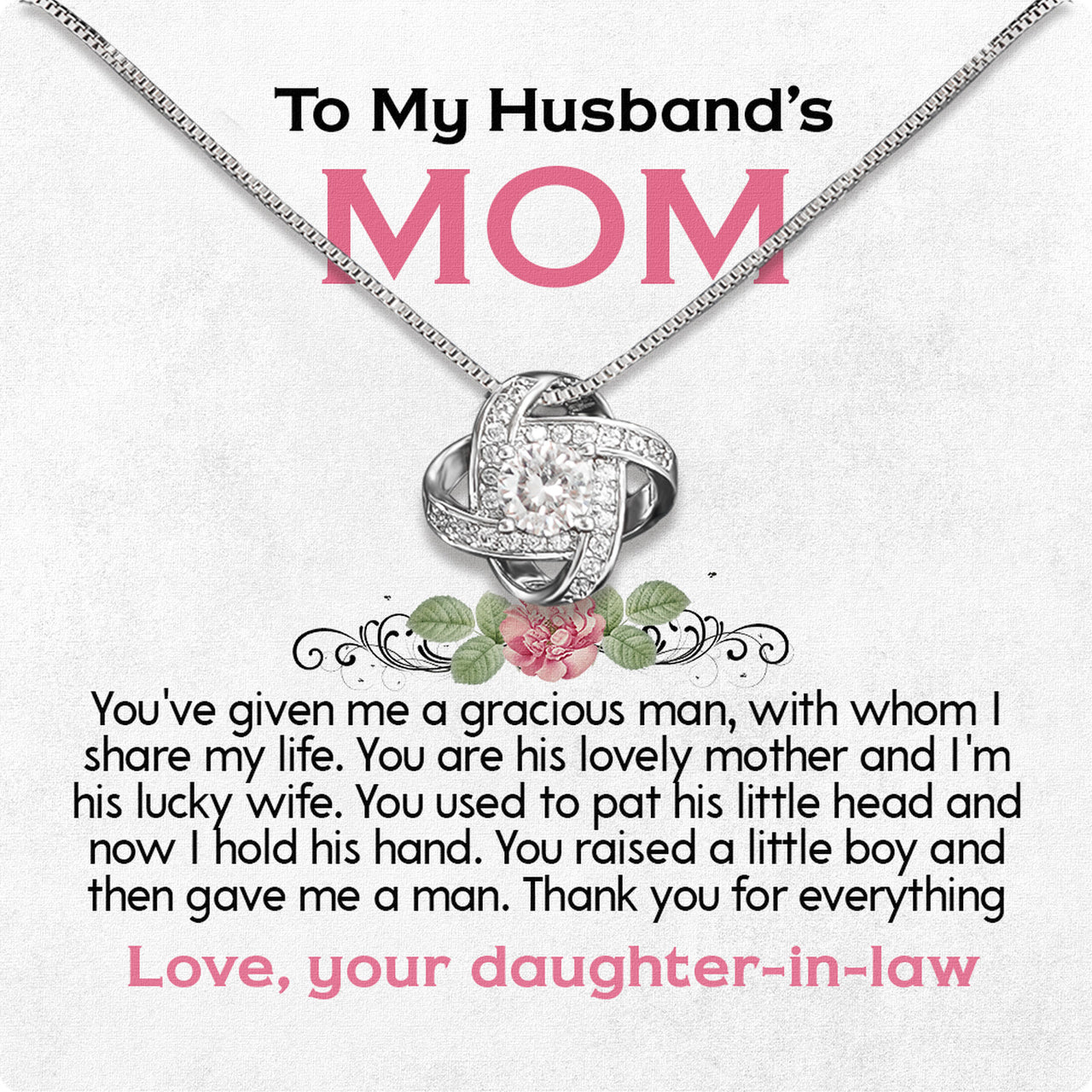 Necklace Gift For Husband's Mom