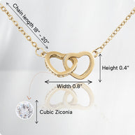 To My Granddaughter Necklace With Heartfelt Message - Unique Jewelry For Granddaughter - Proud of The Girl