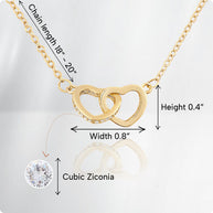To My Granddaughter Necklace With Message Card - Achieve Anything You Desire