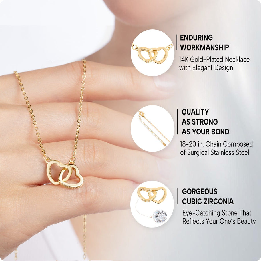 To My Bonus Daughter Necklace With Message Card - Family Isn't Always Blood