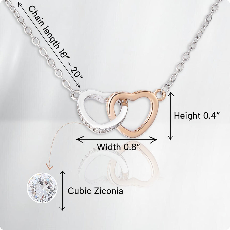 To My Granddaughter Necklace With Message Card - Achieve Anything You Desire