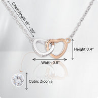 To My Granddaughter Necklace With Message Card - Achieve Anything You Desire