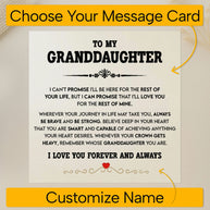 To My Granddaughter Bracelet With Message Card - Always Be Brave