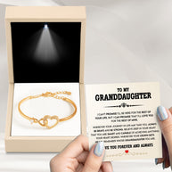 To My Granddaughter Bracelet With Message Card - Always Be Brave