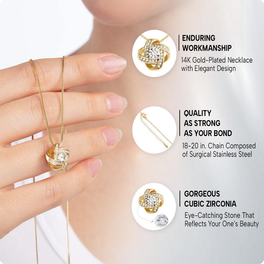 Wife Necklace With Heartfelt Message - Unique Jewelry For Wife - Falling In Love