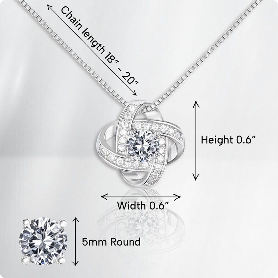 To My Bonus Daughter Necklace With Message Card - Family Isn't Always Blood