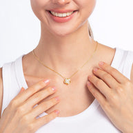 Wife Necklace With Heartfelt Message - Unique Jewelry For Wife - Falling In Love