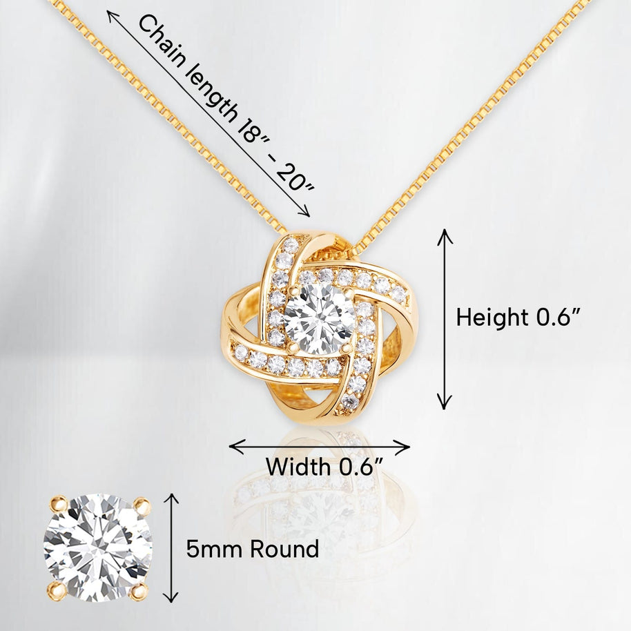 To My Granddaughter Necklace With Message Card - Achieve Anything You Desire