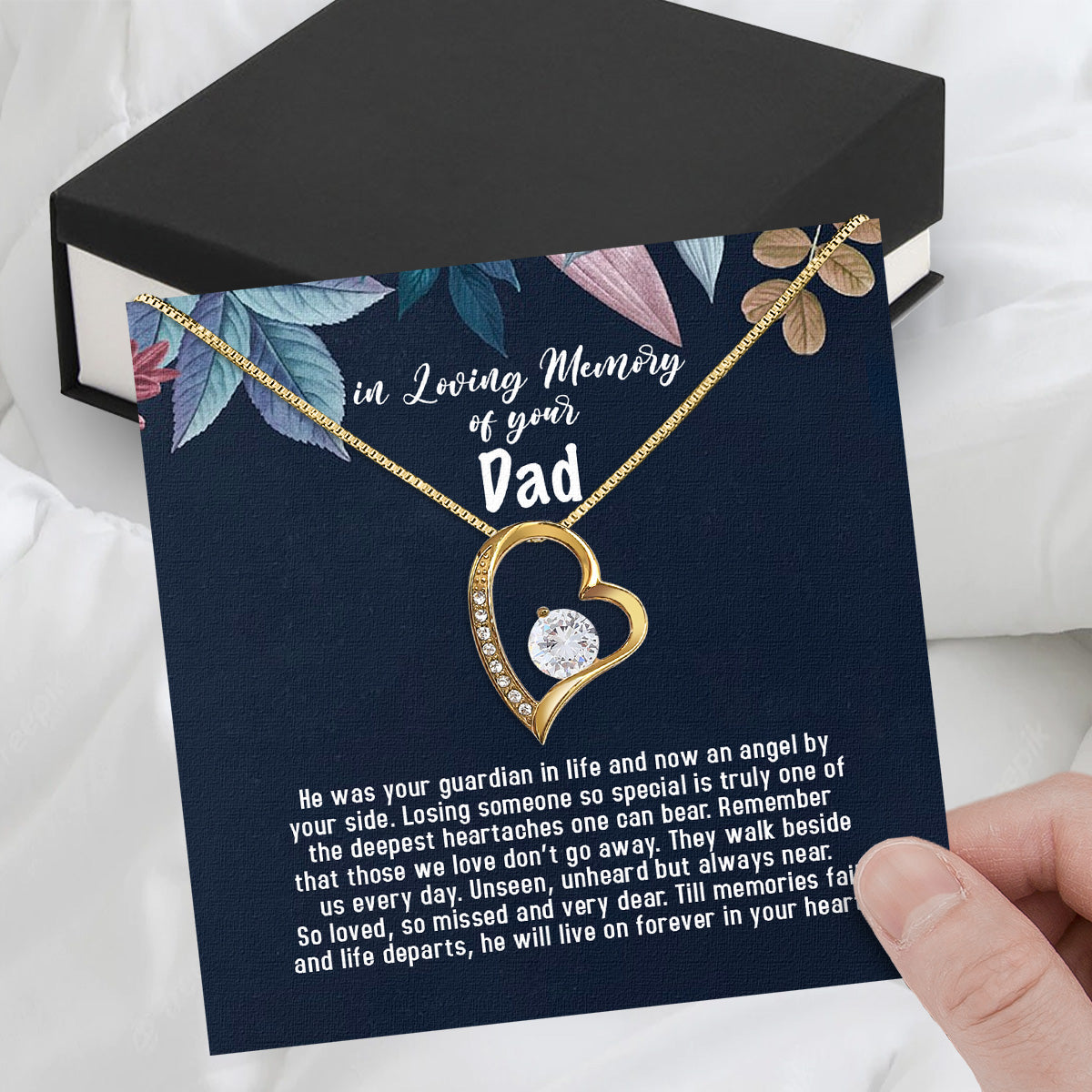 Necklace Gift For Memory Dad