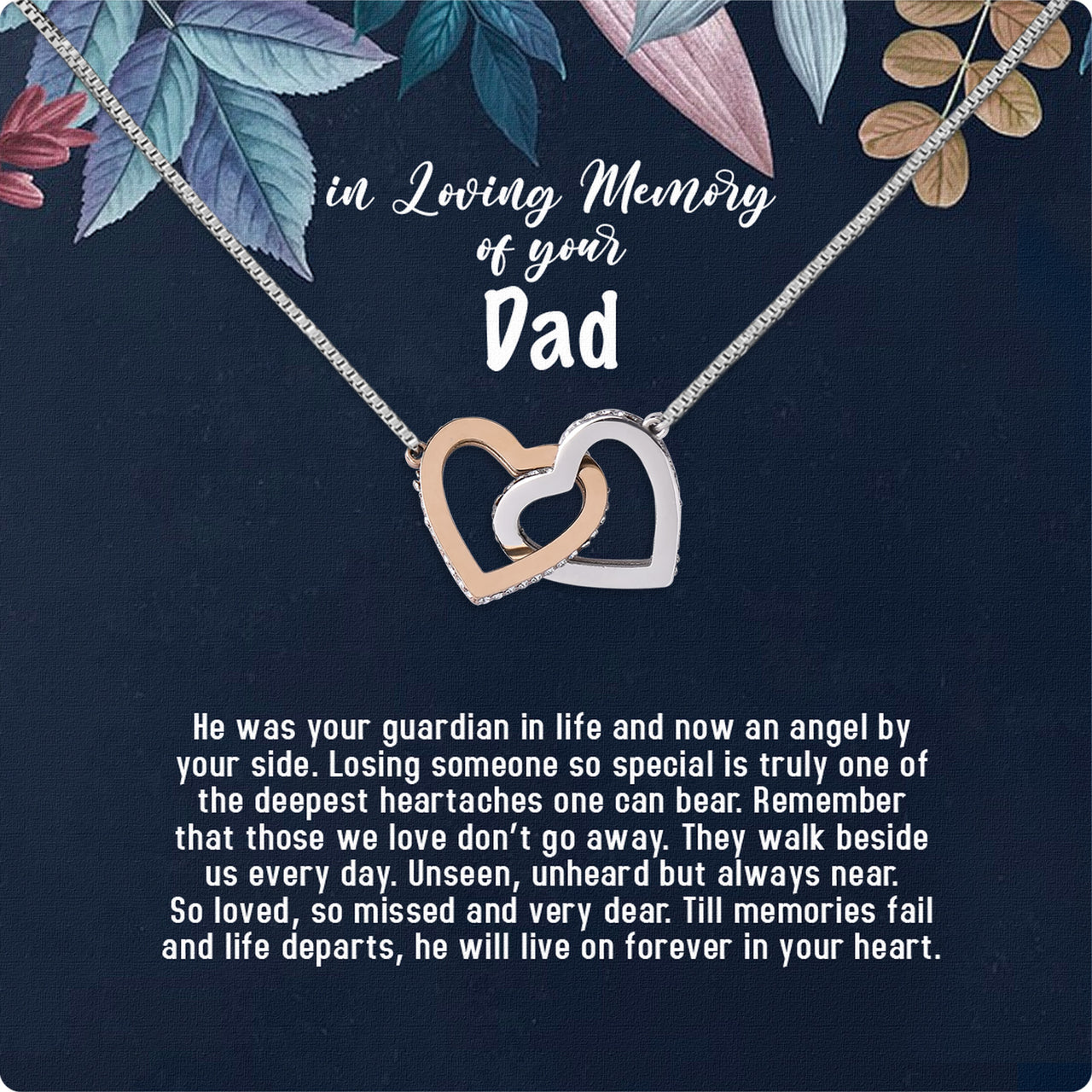 Necklace Gift For Memory Dad