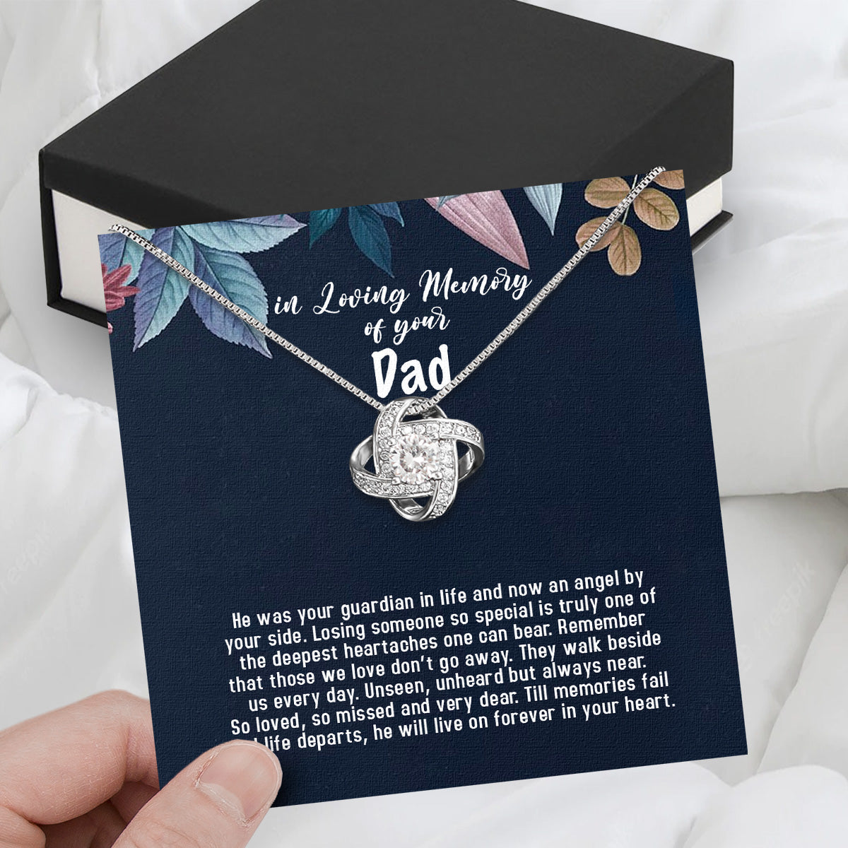 Necklace Gift For Memory Dad