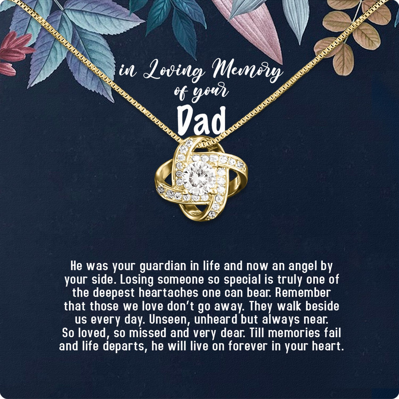 Necklace Gift For Memory Dad