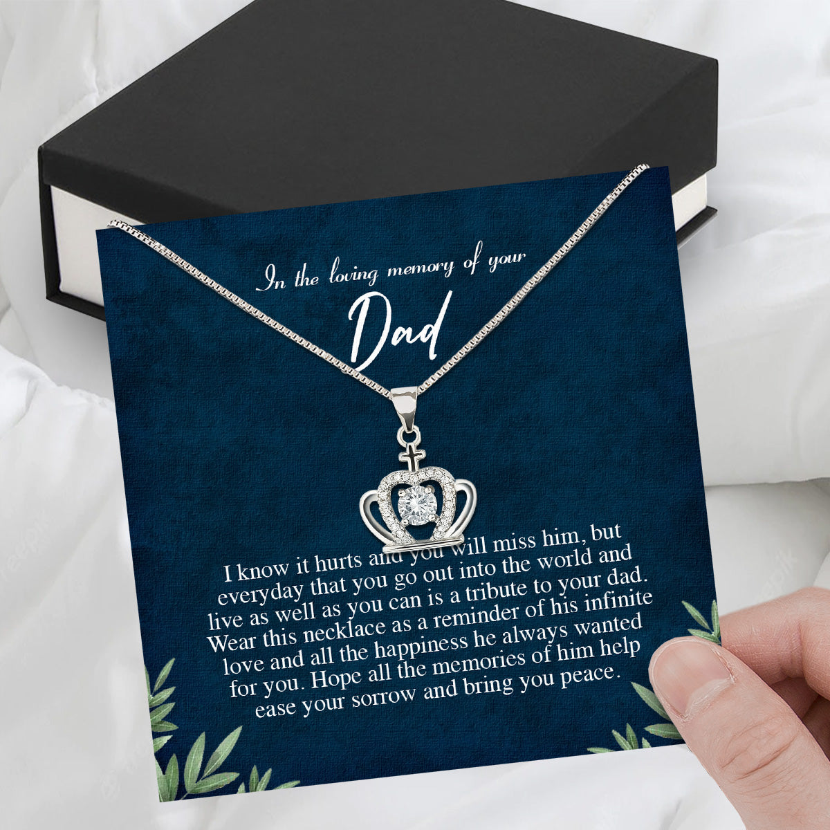 Memory Dad Necklace Gift