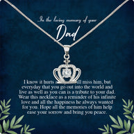 Memory Dad Necklace Gift
