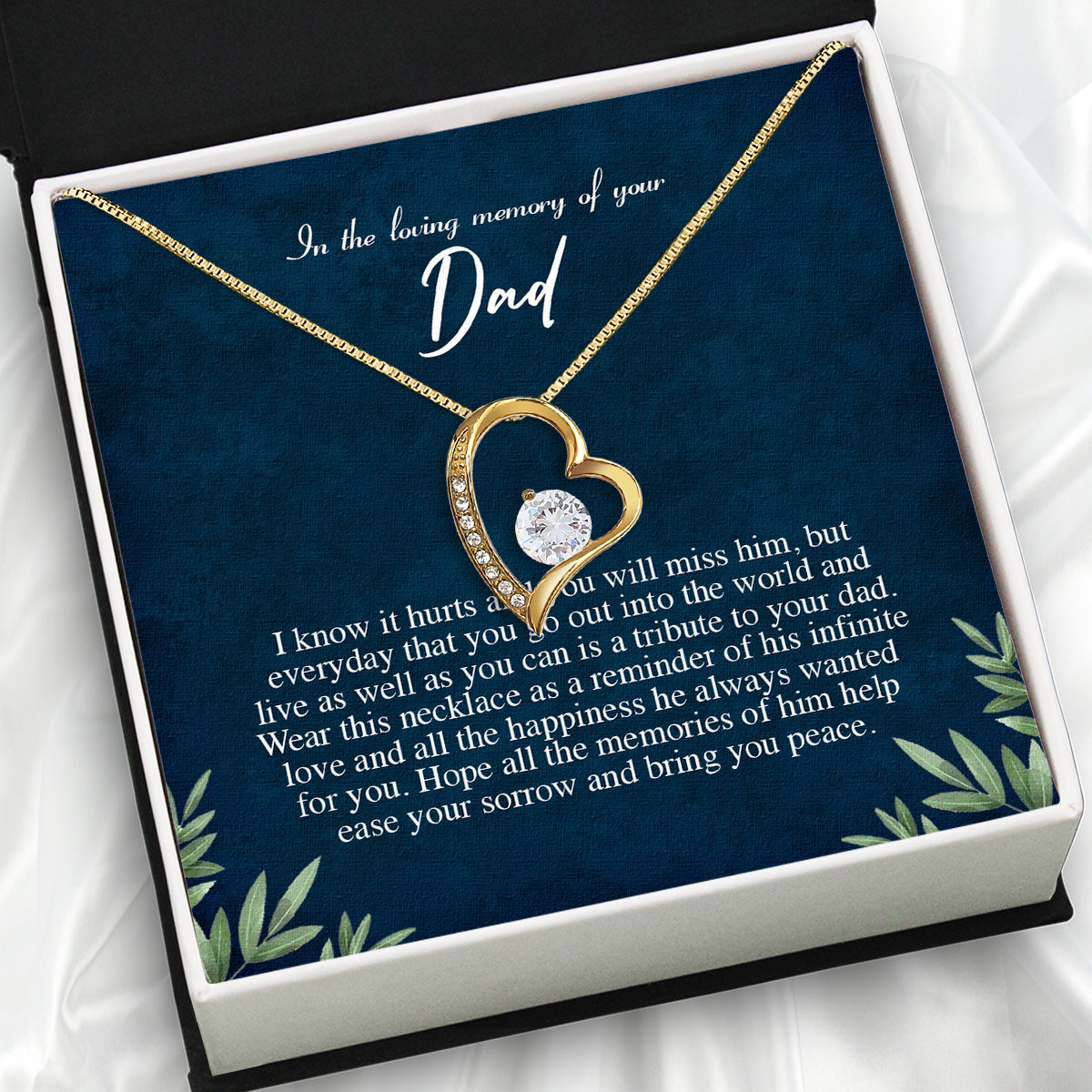 Memory Dad Necklace Gift