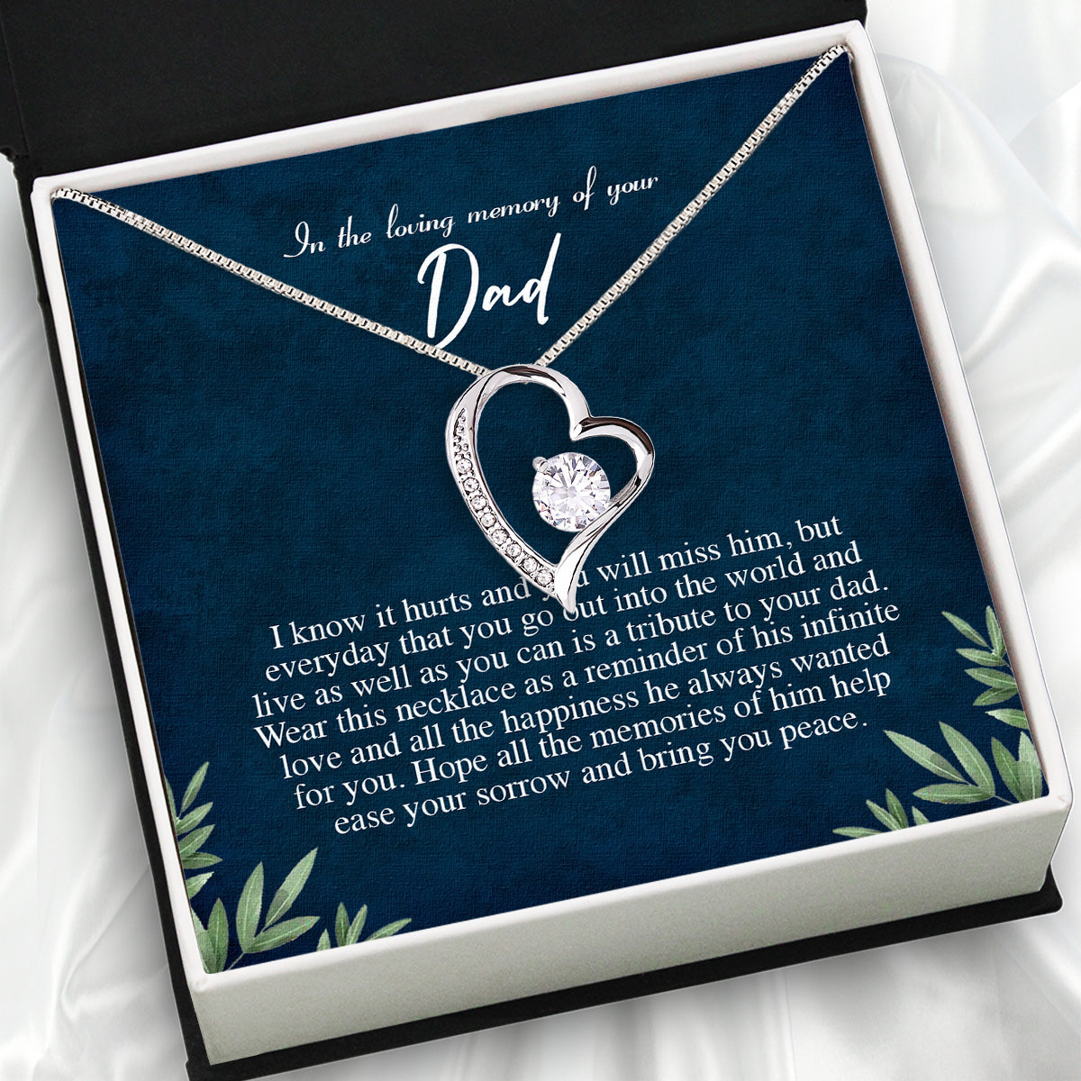 Memory Dad Necklace Gift