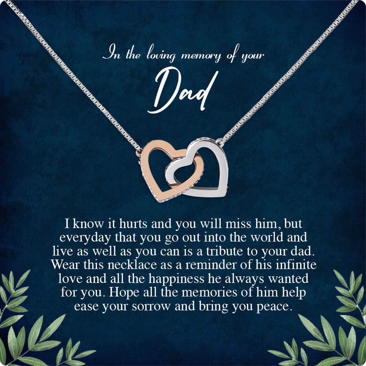 Memory Dad Necklace Gift