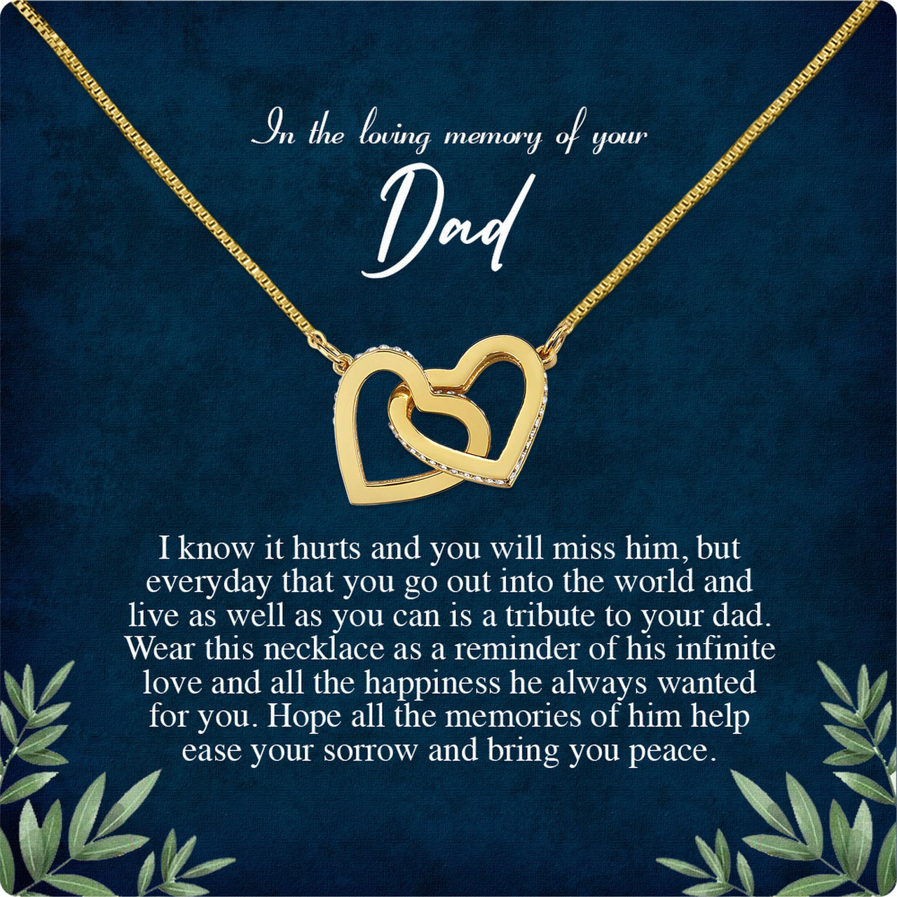 Memory Dad Necklace Gift