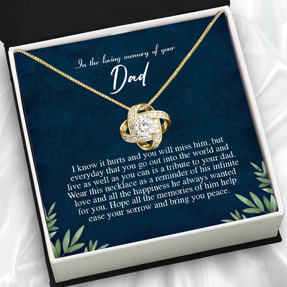 Memory Dad Necklace Gift