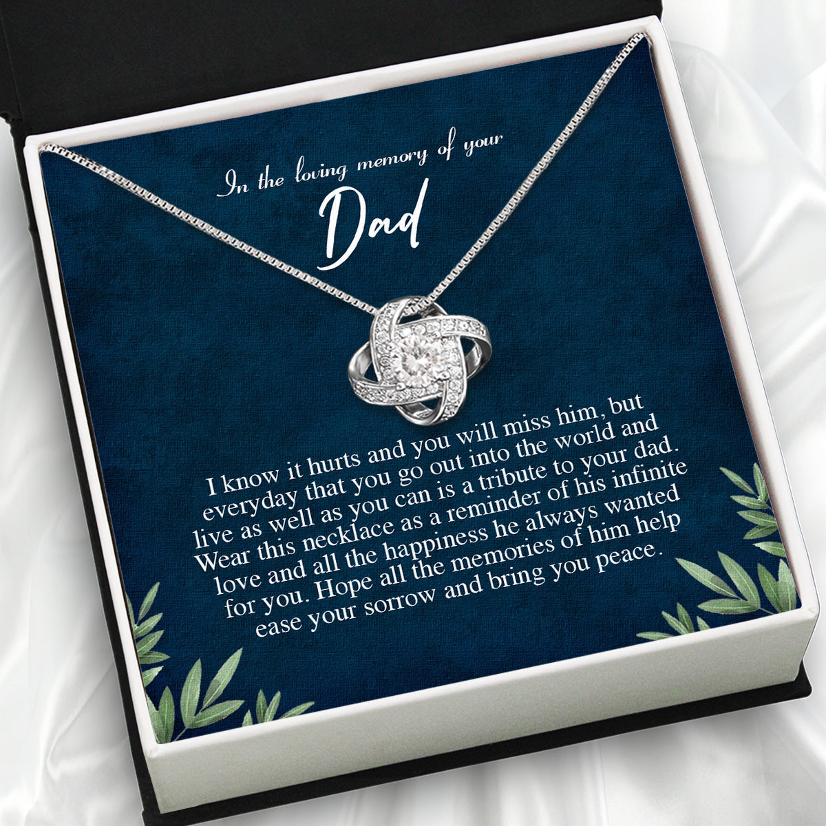 Memory Dad Necklace Gift