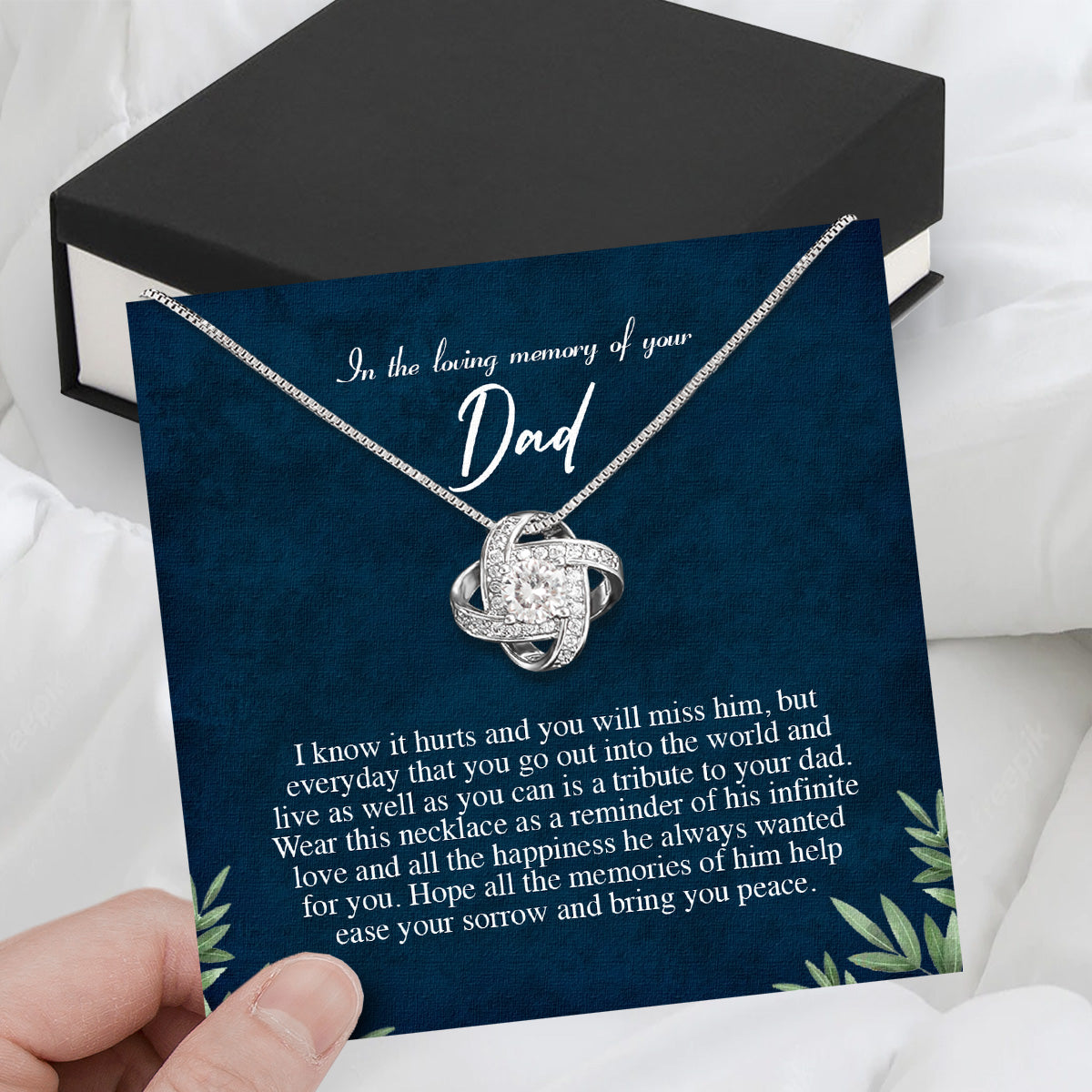 Memory Dad Necklace Gift