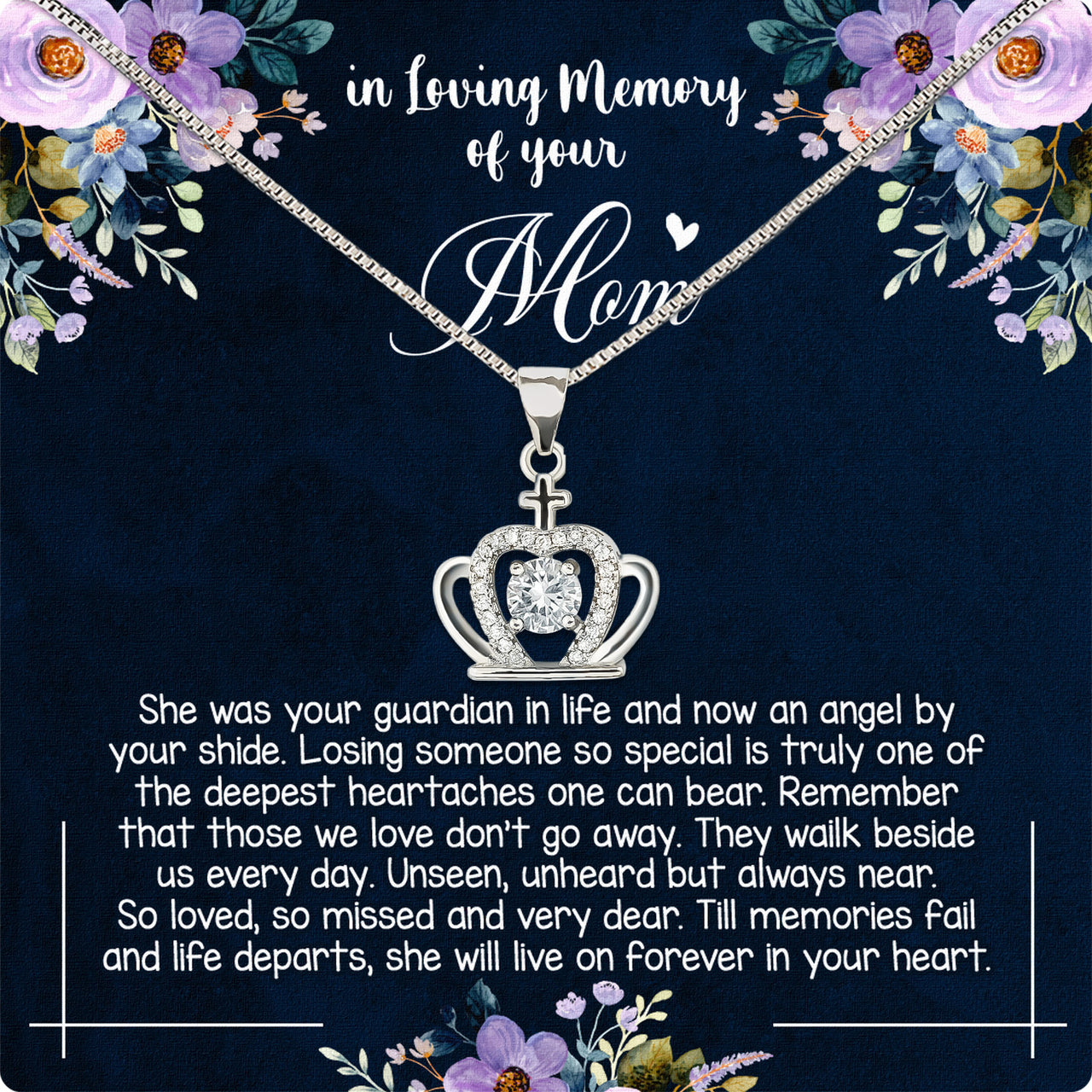 Necklace Gift For Memory Mom