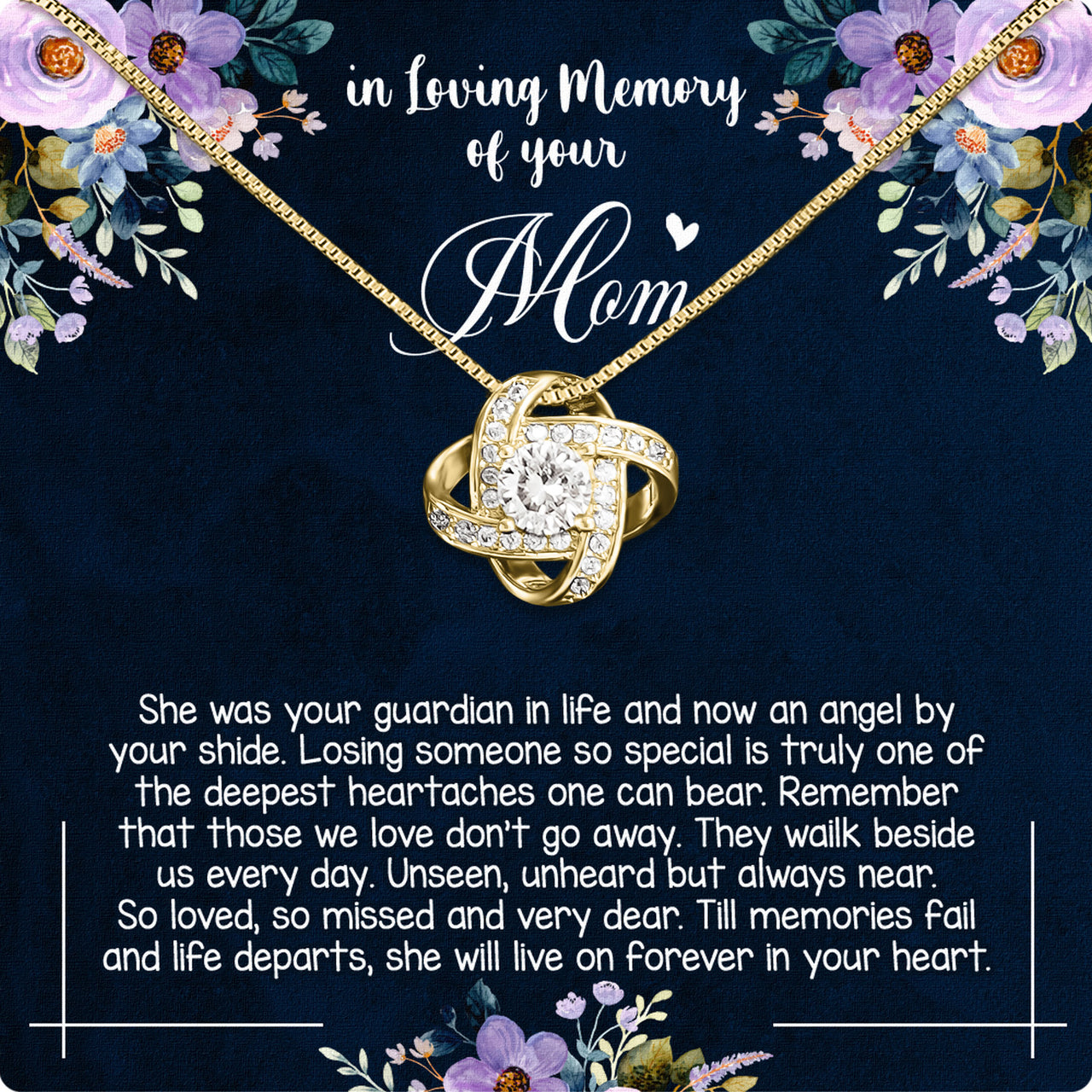 Necklace Gift For Memory Mom