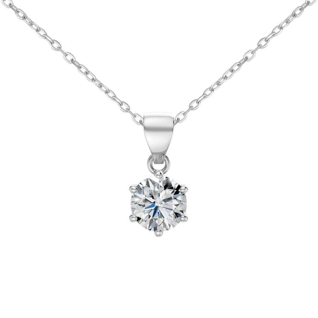Sparkling Moissanite Pendant Necklace for Wife – A Gift of Timeless Love - Falling In Love