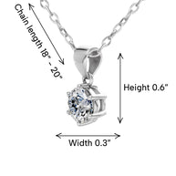Sparkling Moissanite Pendant Necklace for Wife – A Gift of Timeless Love - Falling In Love