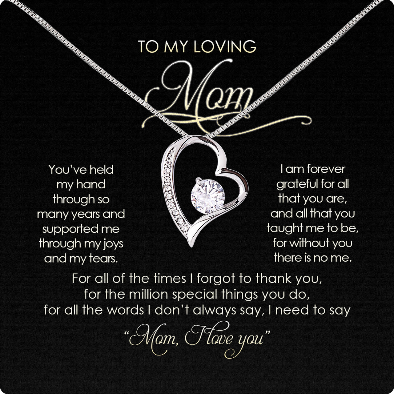 Radiant Mom Necklace: A Heartfelt Token of Love and Gratitude