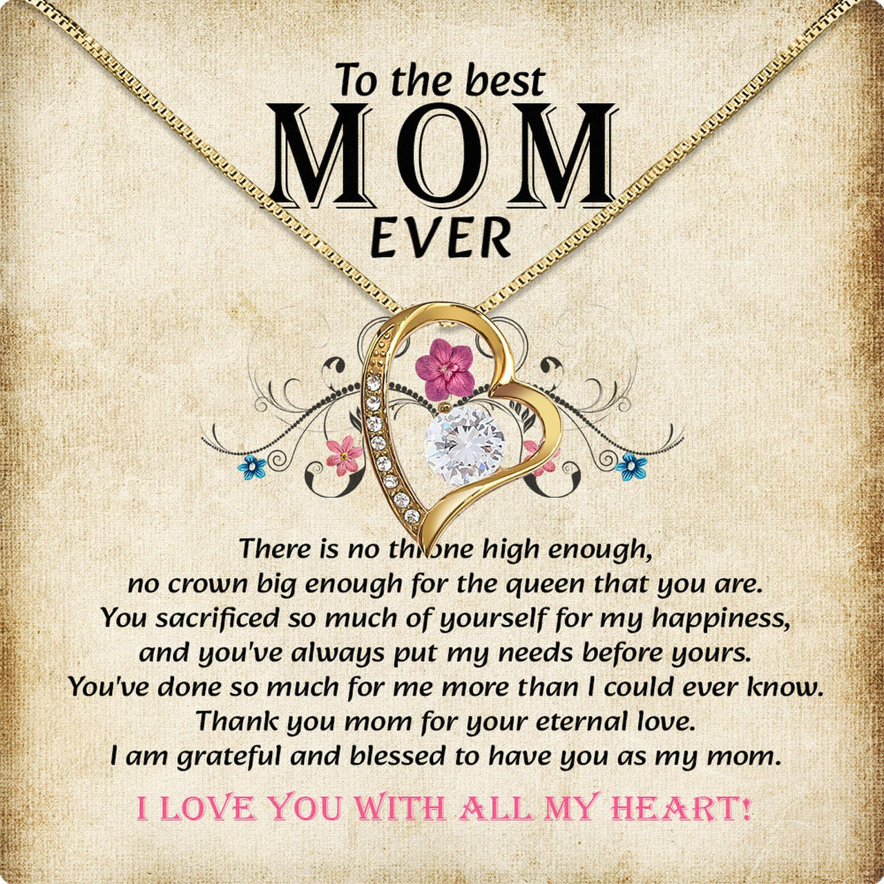 Radiant Mom Necklace: A Heartfelt Token of Love and Gratitude