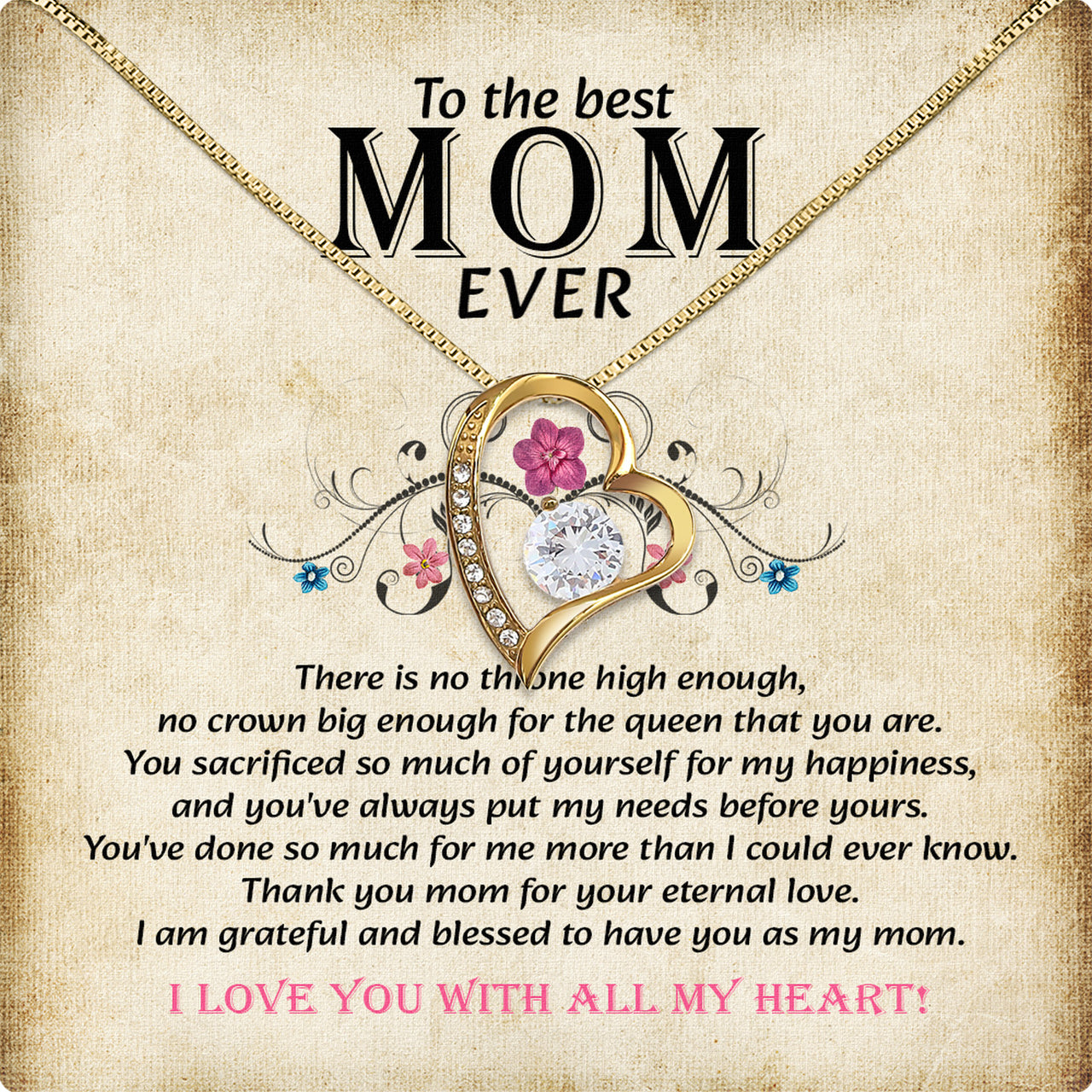 Radiant Mom Necklace: A Heartfelt Token of Love and Gratitude